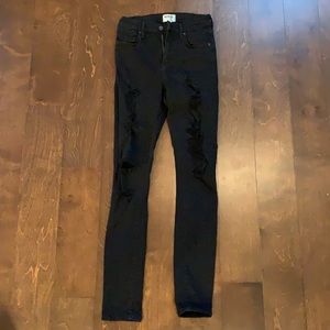 Agolde Black Ripped Jeans size 26